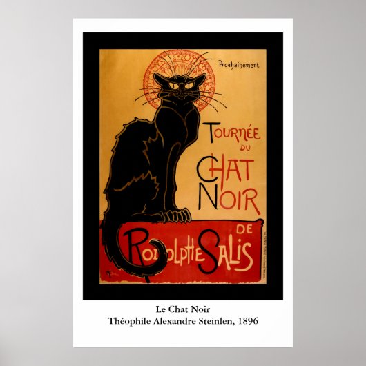 Steinlen's Le Chat Noir Poster (Voorkant)