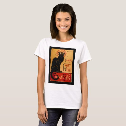 Steinlen's Le Chat Noir T-shirt (Voorkant volledig)