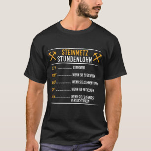 Steinmetz Steinmetzmeister Bildhauer Bildhauerei T-shirt