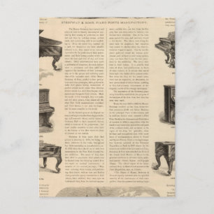 Steinway en Sons, pianoproducenten Briefkaart