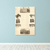 Steinway en Sons, pianoproducenten Canvas Afdruk (Insitu (Houten vloer))