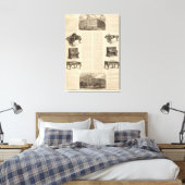 Steinway en Sons, pianoproducenten Canvas Afdruk (Insitu (Slaapkamer))