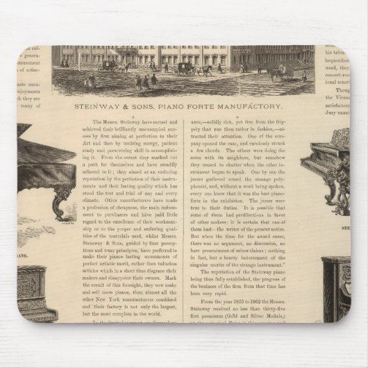 Steinway en Sons, pianoproducenten Muismat (Voorkant)