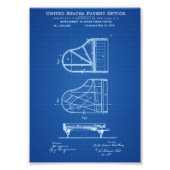 Steinway Piano Patent - Patentafdrukken Foto Afdruk (Voorkant)