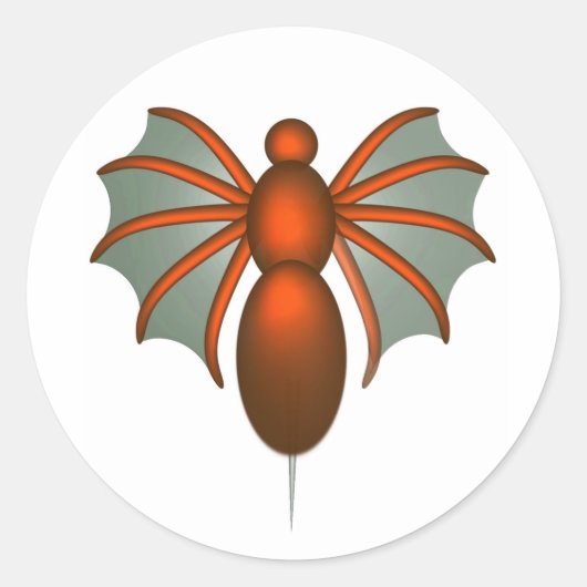 Stekel Ronde Sticker (Voorkant)
