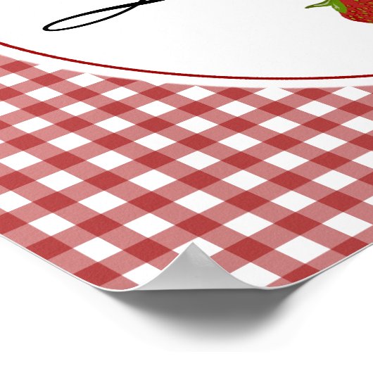 stekelaardbei poster (Hoek)