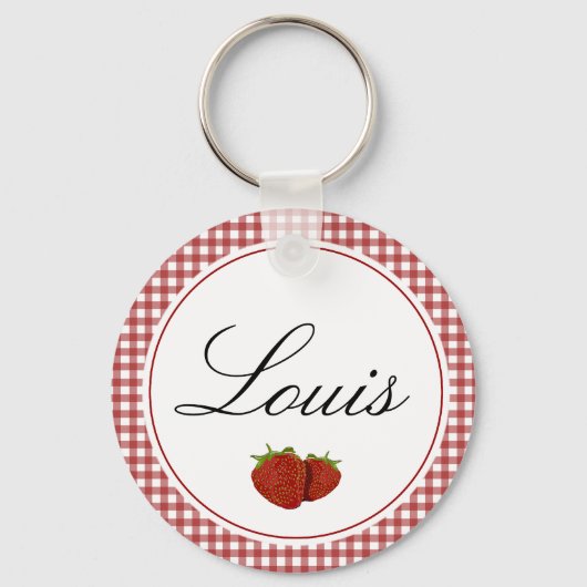  stekelaardbei sleutelhanger (Voorkant)