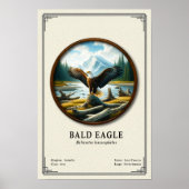 Stekelarend Zoologie Serie Poster (Voorkant)
