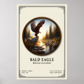 Stekelarend Zoologie Serie Poster (Voorkant)