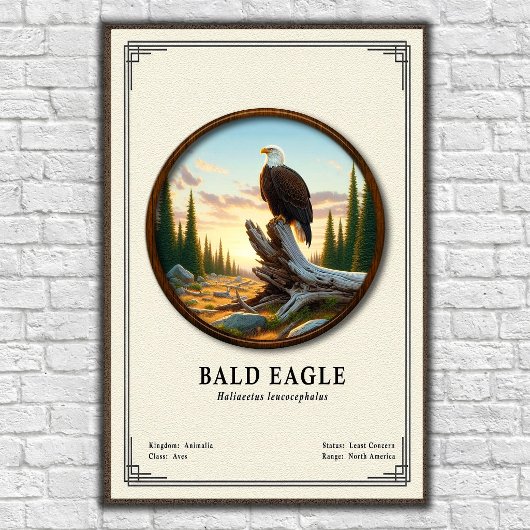Stekelarend Zoölogische Serie Poster
