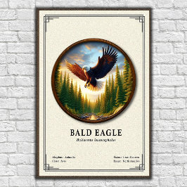 Stekelarend Zoölogische Serie Poster