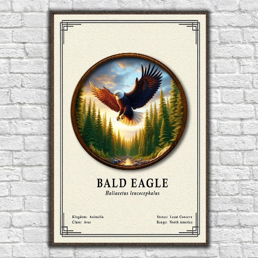 Stekelarend Zoölogische Serie Poster