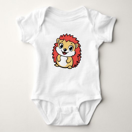 Stekelig Schattigee Egel Snugglesuit Romper (Voorkant)