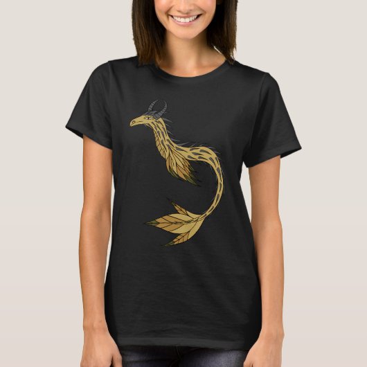 Stekelige Gele Zeedraak T-shirt (Voorkant)