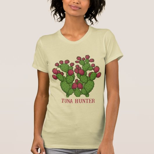 Stekelige peer Cactus Tonijn T-shirt (Voorkant)