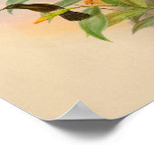  stekelstaarten afdrukken Oranje bloemen Poster (Hoek)