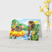 Stekelvarken bij het Wenskaart van het Kamp van de Kaart (Gele Bloem)