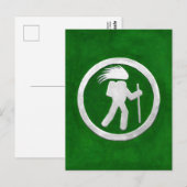 Stekelvarken Trail Markering Briefkaart (Voorkant / Achterkant)