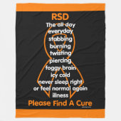 Steken Burning Twisting...RSD Fleece Deken (Voorkant)