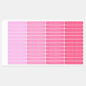 Steken Roze Meisjes Waterdicht Naam Label (Vel)