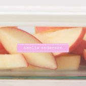 Steken Roze Meisjes Waterdicht Naam Label (Aangebracht)