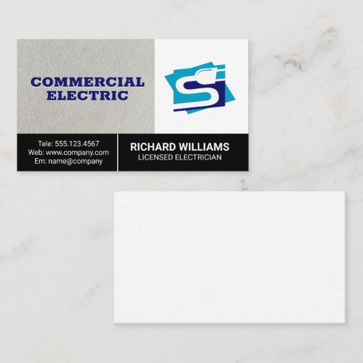 stekker | Energie van vermogen Visitekaartje (Voorkant / Achterkant)