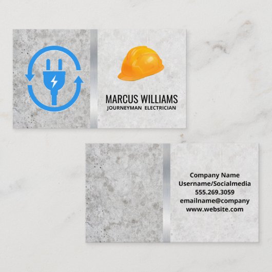 stekker | Hardhat Visitekaartje (Voorkant / Achterkant)