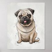stekker | Honden afdrukken | Hond Art Print (Voorkant)