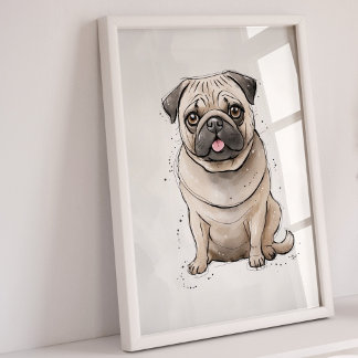 stekker | Honden afdrukken | Hond Art Print