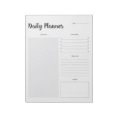 Stel 1 Notitieblok voor dagelijkse planner in (Linkerzijde)