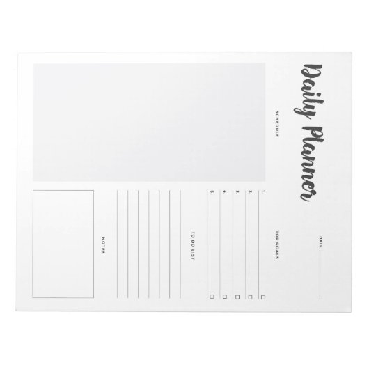 Stel 1 Notitieblok voor dagelijkse planner in (Voorkant)