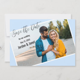 Stel Aan De Strand Plat Bewaar De Datumkaart Save The Date