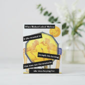 Stel aan het strand met Hotdog Grappige Gepersonal Briefkaart (Staand voorkant)