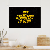 Stel atomizers in voor studie poster (Keuken)