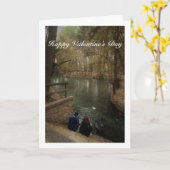 Stel dat eenden voert in San Vicente Park Kaart (Gele Bloem)