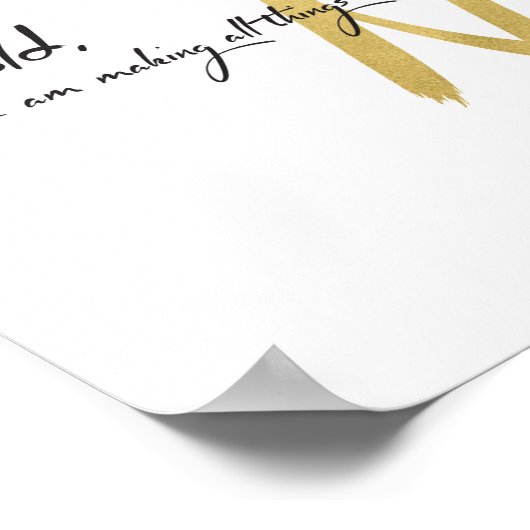 Stel dat ik alle dingen maak Nieuwe Kunstdruk Poster (Hoek)