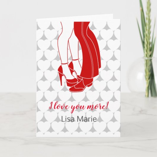 Stel dat zoent op Valentijnsdag Kaart (Voorkant)