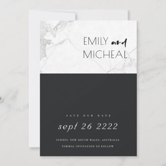 STEL DE DATUM KAART OP MET EEN ZWART EN WITTE SCHE (Voorkant)