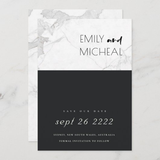 STEL DE DATUM KAART OP MET EEN ZWART EN WITTE SCHE (Voorkant / Achterkant)