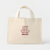 Stel de wereld op! mini tote bag (Voorkant)