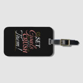 Stel doelen en verpletter ze Quote Bagagelabel (Voorkant (horizontaal))