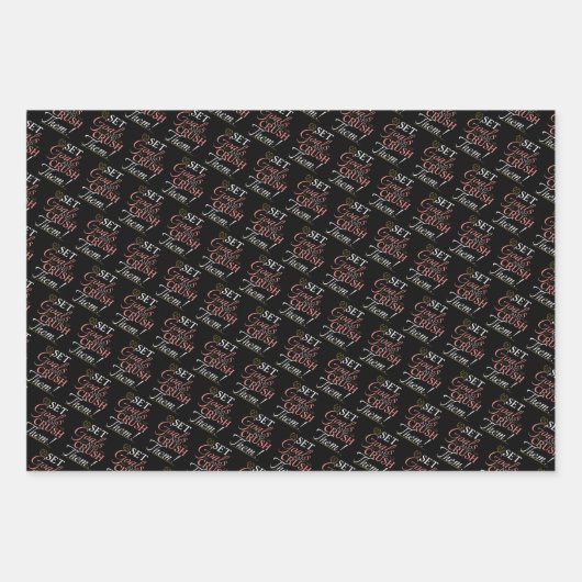 Stel doelen en verpletter ze Quote Inpakpapier Vel (Voorkant 3)