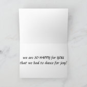STEL DOET DE "HAPPY DANCE FOR YOU" KAART (Binnen)