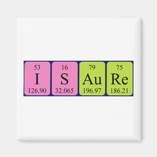 Stel een periodieke lijstnaam magneet in (Voorkant)