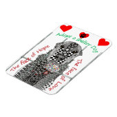 Stel een schelpdoekje van 3 x 4 inch in magneet (Linkerzijde)