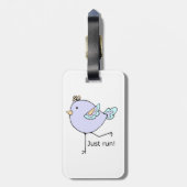 Stel enkel Motivatie Citaat in werking voor het ru Bagagelabel (Achterkant verticaal)