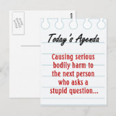 Stel geen stoute vragen (2) briefkaart (Voorkant / Achterkant)