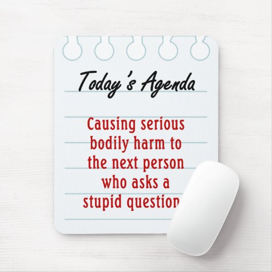 Stel geen stoute vragen (2) muismat (Met muis)