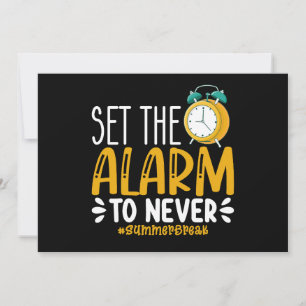 Stel het alarm in op Nooit Grappige laatste school Kaart