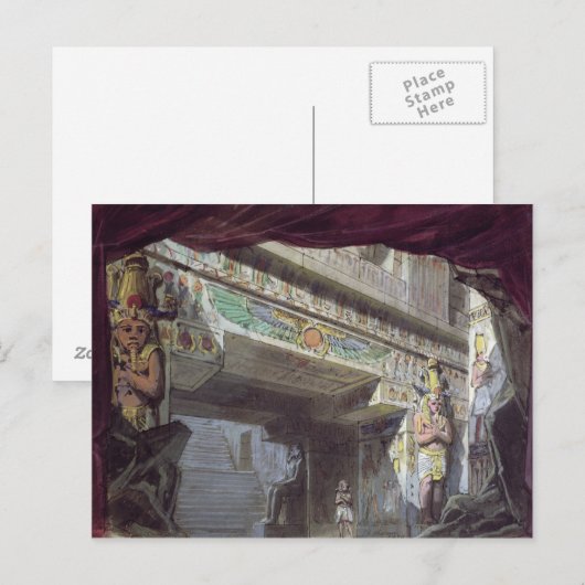 Stel het ontwerp in voor 'The Magic Flute' van Moz Briefkaart (Voorkant / Achterkant)